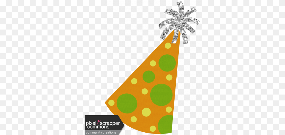 Happybirthdayparty Hat 3 Graphic By Pauline Thompson Orange And Green Party Hat, Clothing, Party Hat Png Image