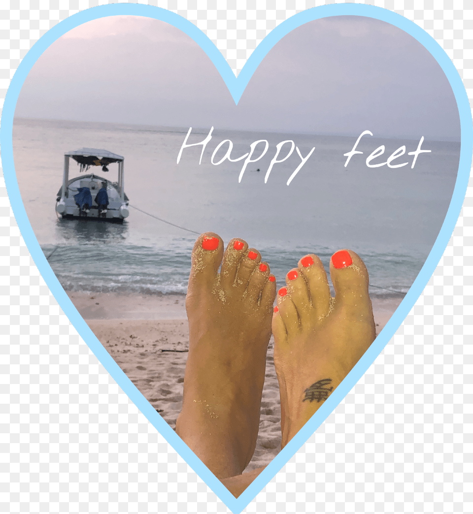 Happyfeet Freetoedit Barefoot, Person, Vehicle, Transportation, Boat Free Png Download
