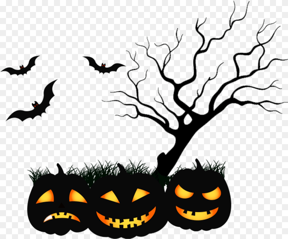 Happyhalloween Halloween Bats Scary Jackolantern Hellouin, Festival Free Transparent Png