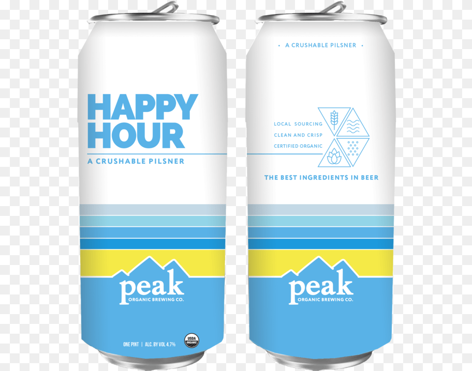 Happyhour 16oz Can Mockup Peak Happy Hour, Tin Png