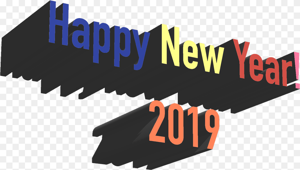 Happynew Year 2019 Dribbble Image 2019 Digital Art Graphic Design, Text Free Png Download