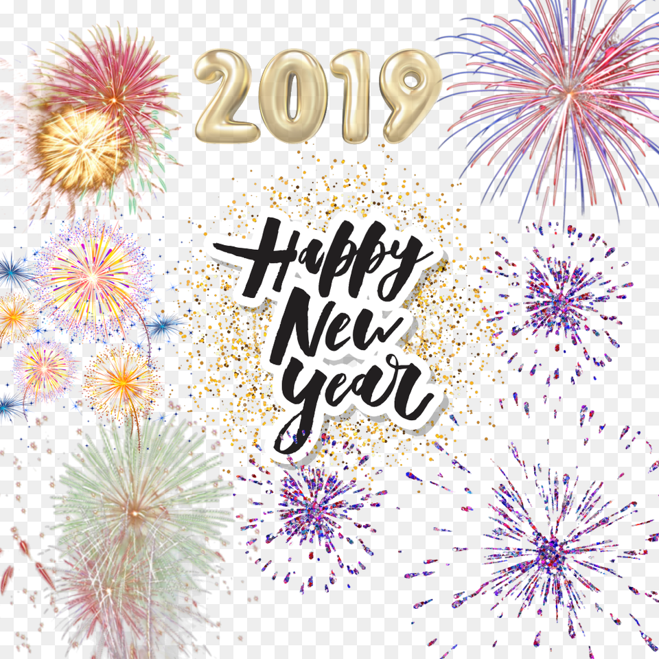 Happynewyear 2019 Fireworks Newyear Happy New Year 2020 Iphone, Plant Png