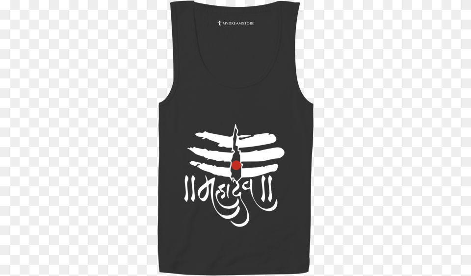 Har Har Mahadev Black And White, Clothing, T-shirt, Tank Top Free Transparent Png