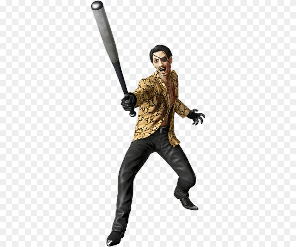 Harada San Wants Negan Goro Majima Bat, People, Person, Adult, Man Png Image