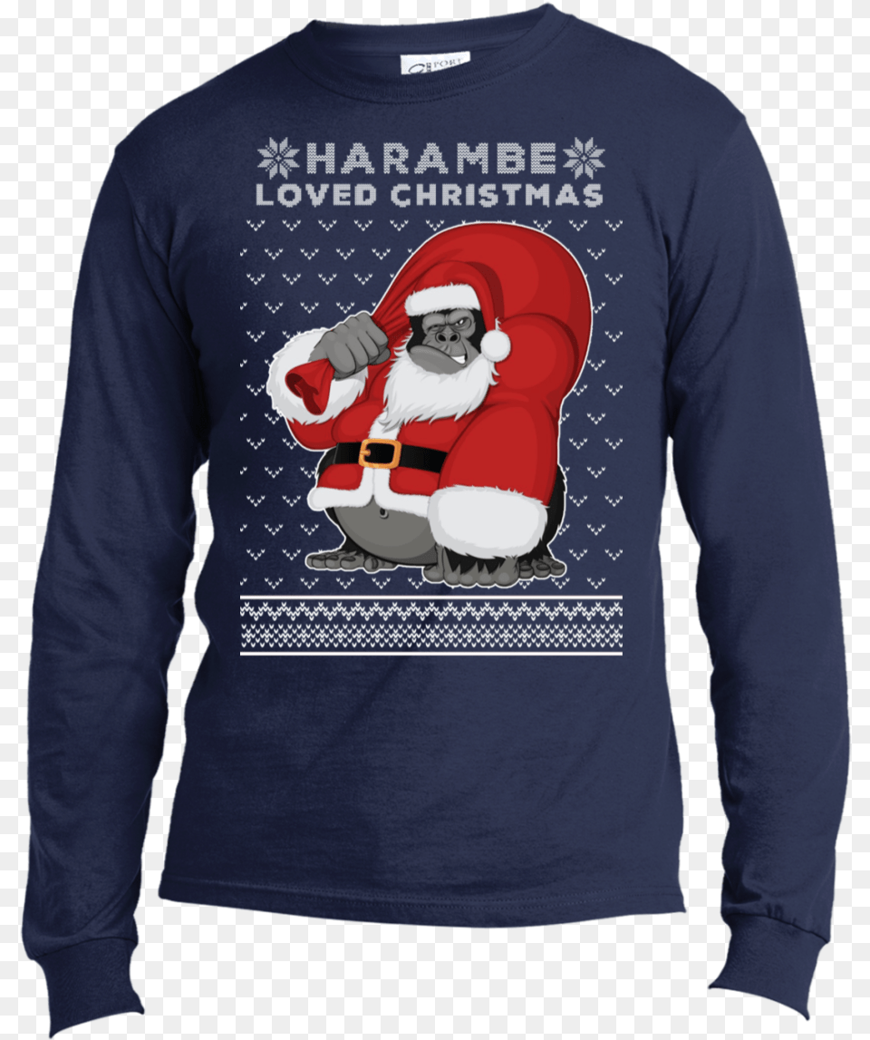 Harambe, Clothing, Sweatshirt, Sweater, Sleeve Png Image