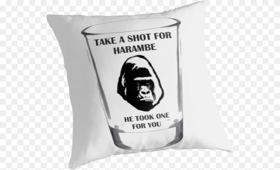 Harambe, Cushion, Home Decor, Pillow, Head Png