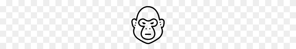 Harambe Icons, Gray Free Transparent Png