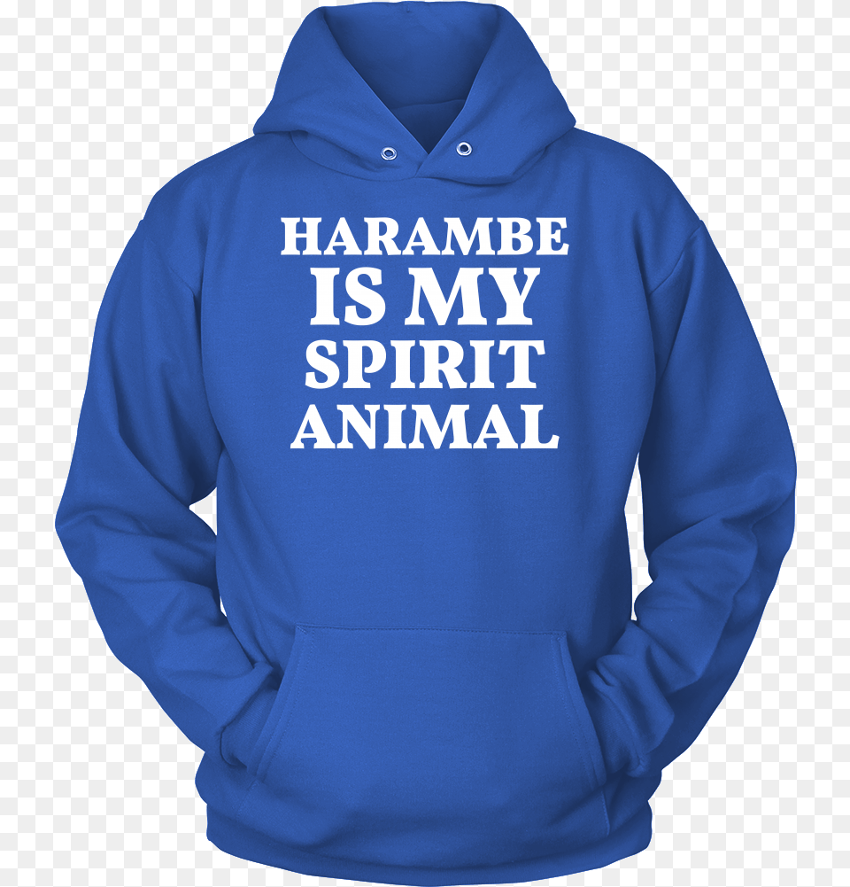 Harambe Is My Spirit Animal Hoodie, Clothing, Knitwear, Sweater, Sweatshirt Png Image