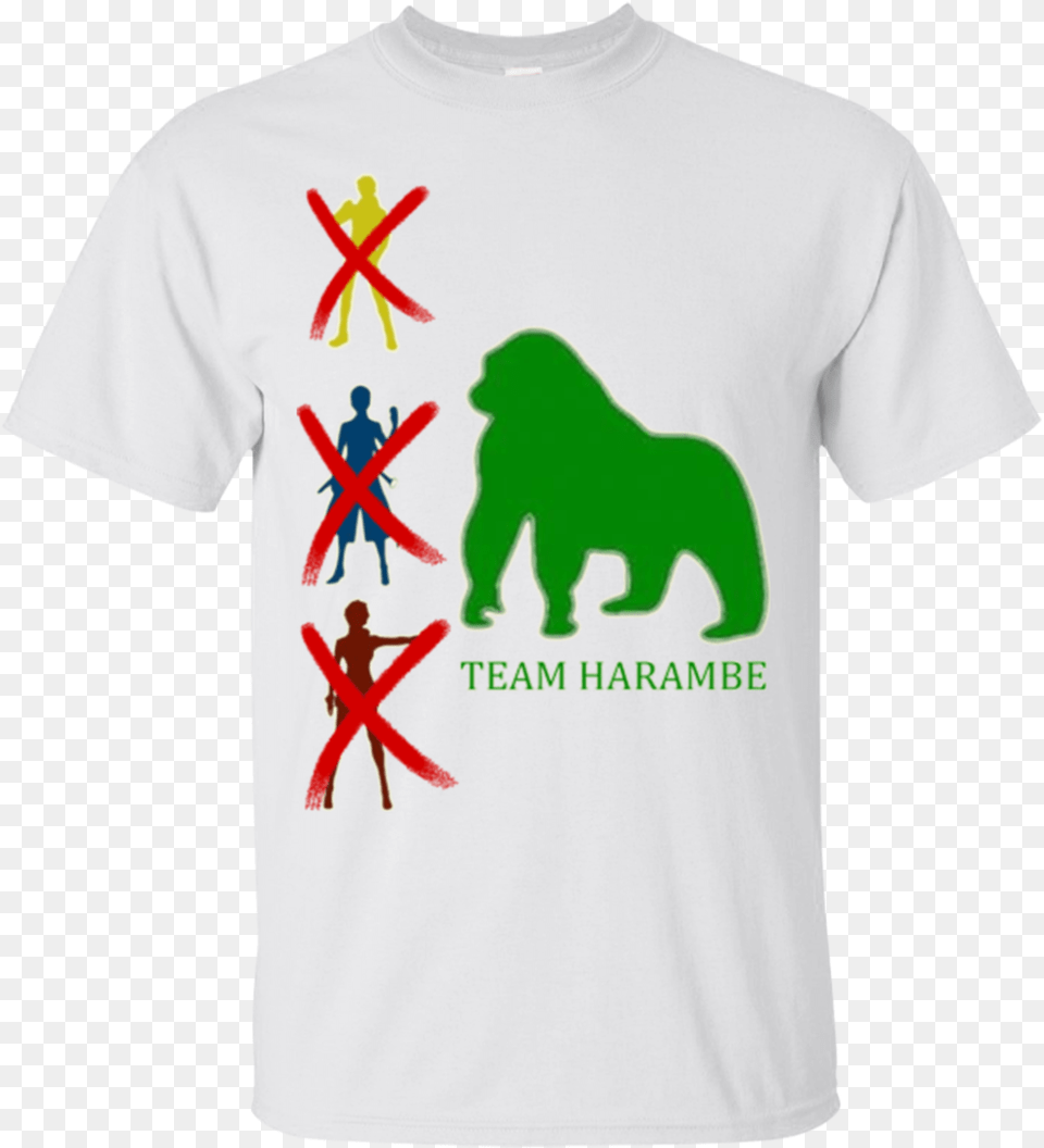 Harambe Shirts Team Harambe Hoodies Sweatshirts Bampc Exact, Clothing, T-shirt, Animal, Bear Png Image