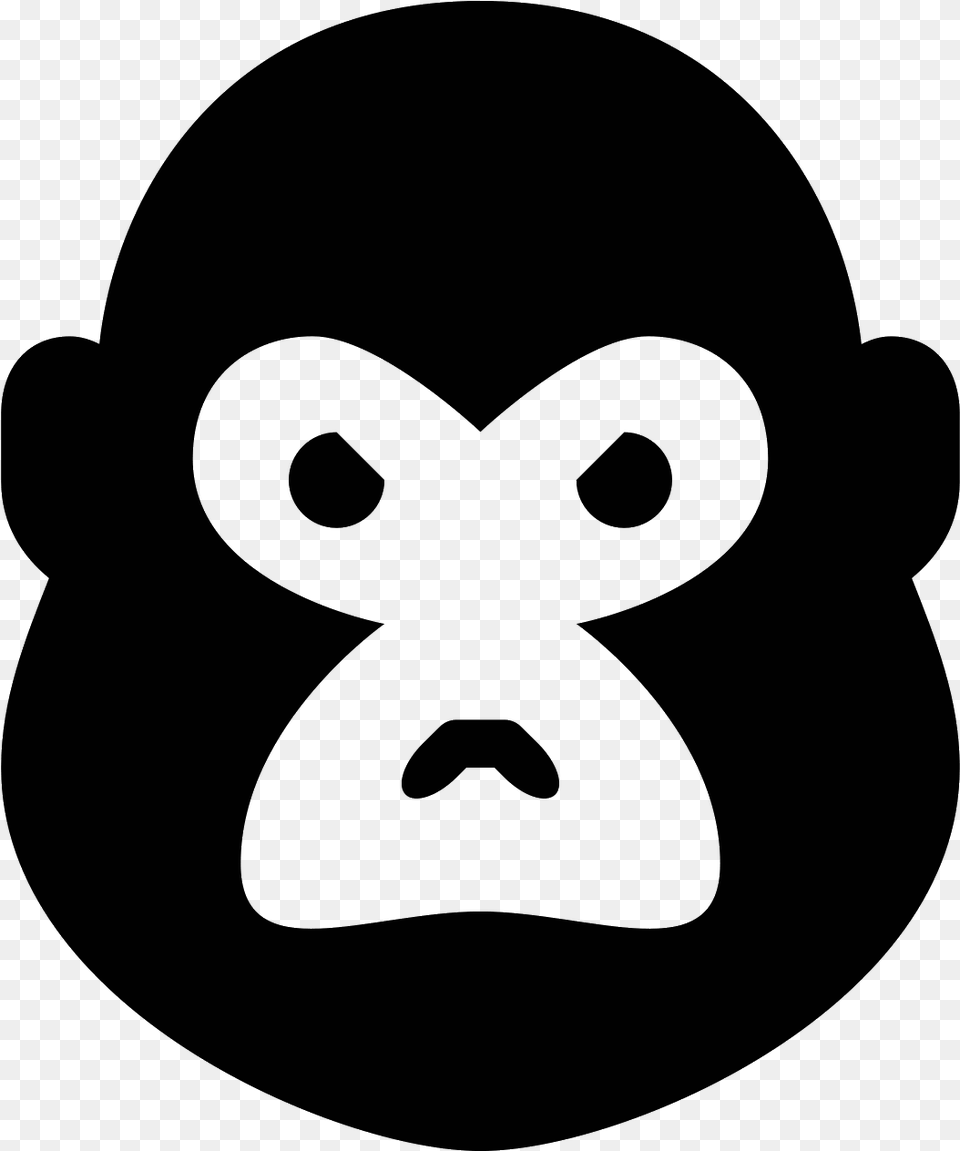 Harambe The Gorilla Icon Clipart Redhaticon, Gray Free Png