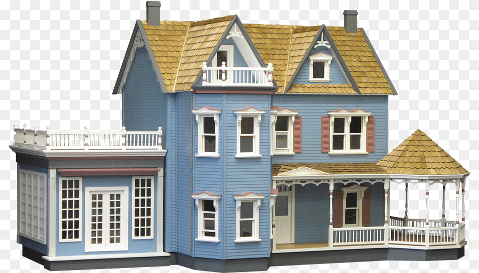Harborside Dollhouse Kit Milled Dolls House Transparent, Architecture, Building, Housing, Roof Free Png Download
