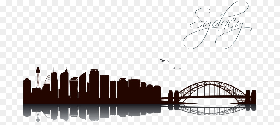 Harbour Picture Sydney Opera House Silhouette, Arch, Architecture, Arch Bridge, Bridge Free Transparent Png