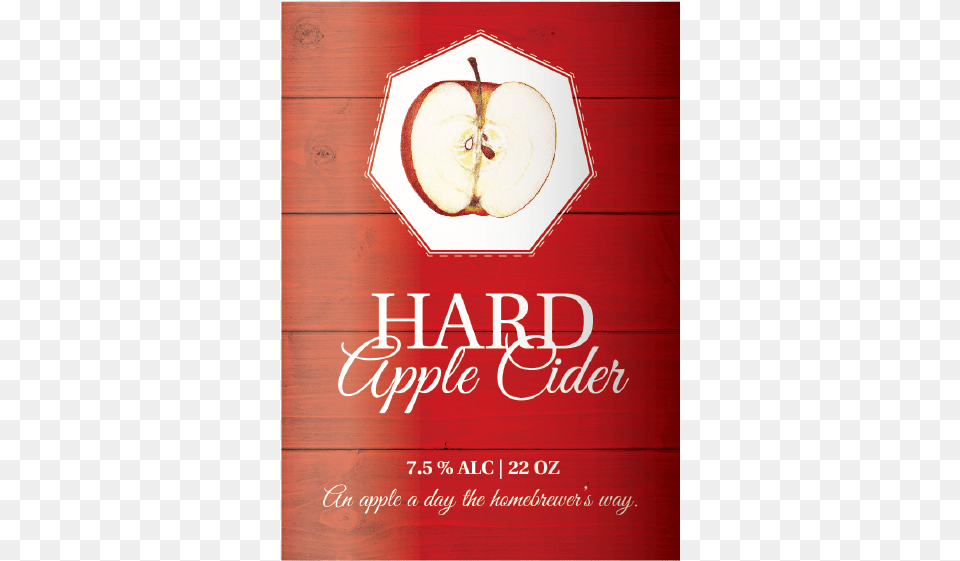 Hard Apple Cider Basic Label Hard Apple Cider Label, Advertisement, Book, Food, Fruit Free Png