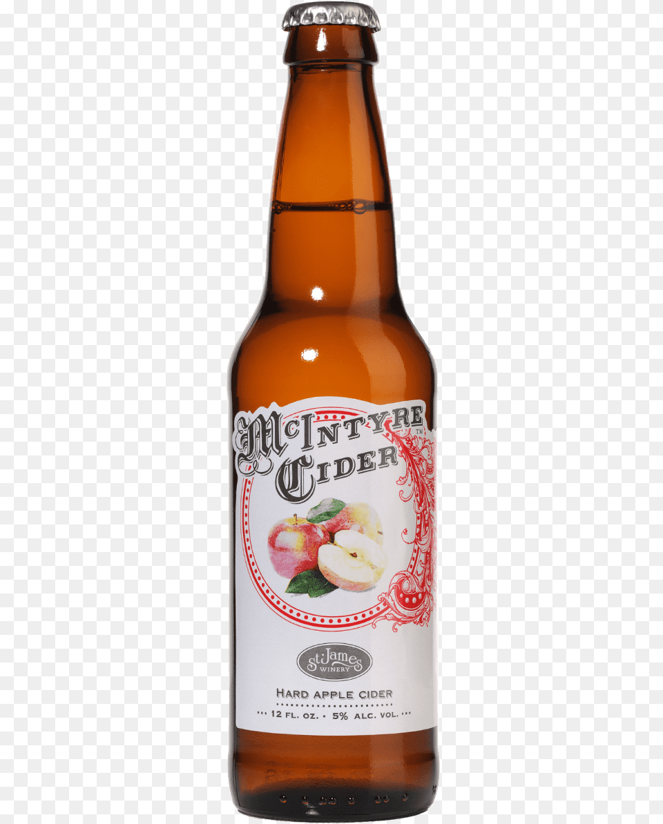 Hard Apple Cider Glass Bottle, Alcohol, Beer, Beer Bottle, Beverage Png