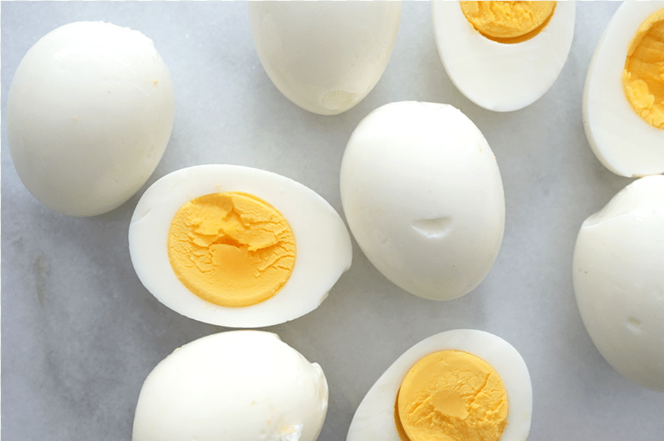 Hard Boiled Egg Its A Hard Boiled Egg Transparent, Food, Plate, Cream, Dessert Png Image