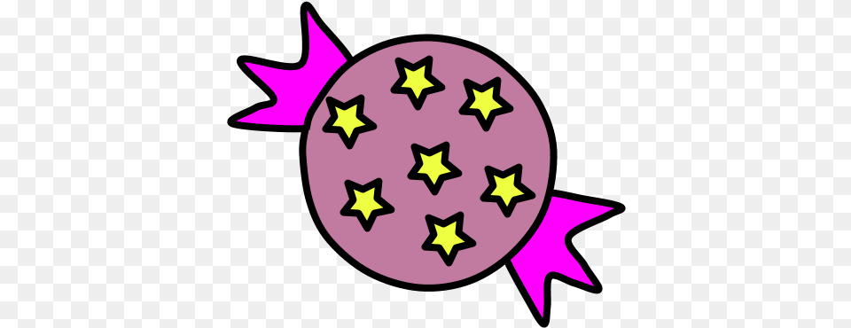 Hard Candy Star Wrapper Violet Clip Art, Star Symbol, Symbol Png Image