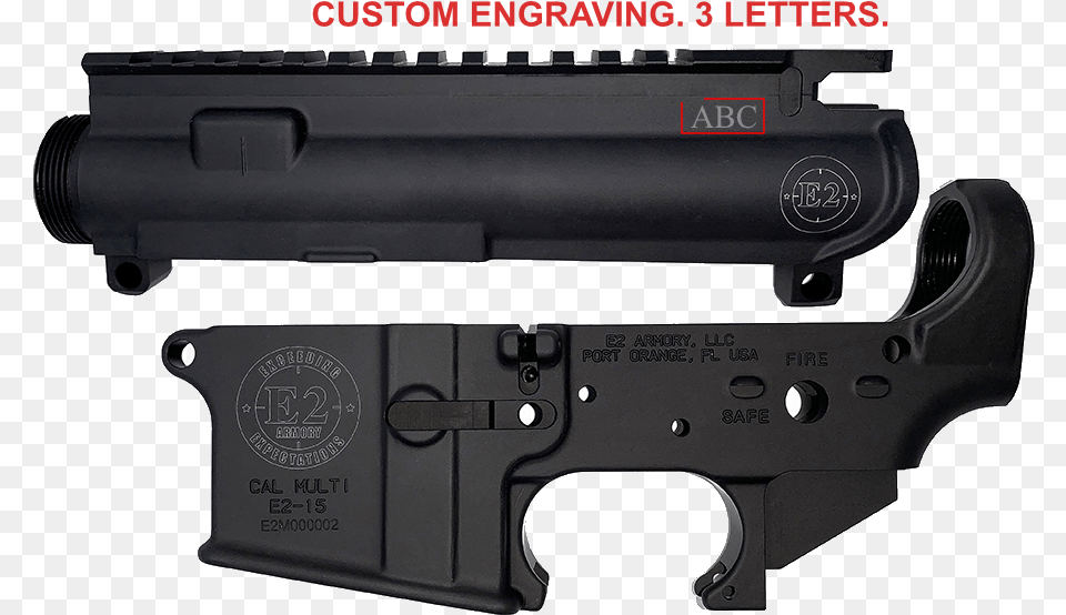 Hard Coat Anodized Upper Amp Lower Receiver Only Yeet Cannon Ar Lower, Firearm, Gun, Handgun, Weapon Free Transparent Png