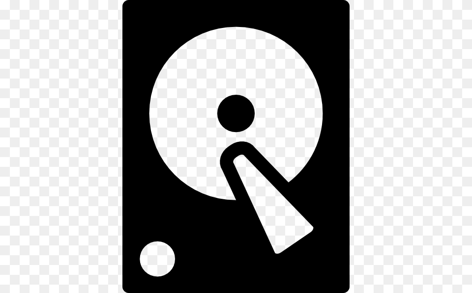 Hard Disk Icon Clip Art, Stencil, Text Free Png