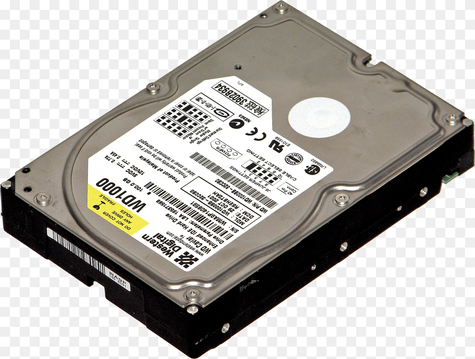 Hard Disk Western Digital Wd1000 1, Computer, Computer Hardware, Electronics, Hardware Png Image