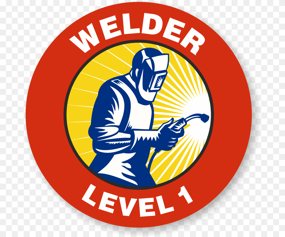 Hard Hat Sticker Welder, Logo, Adult, Male, Man Png