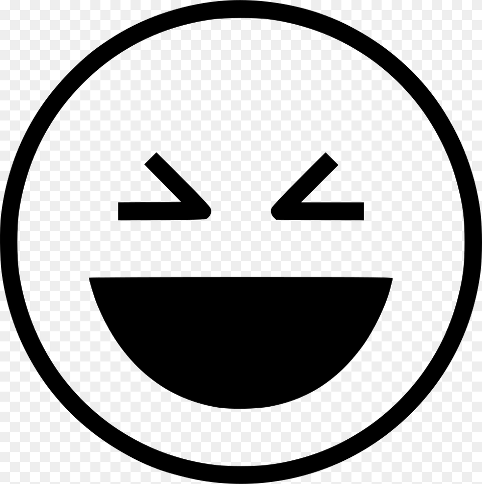Hard Laugh Comments Laugh Icon, Symbol, Sign, Stencil Free Png Download