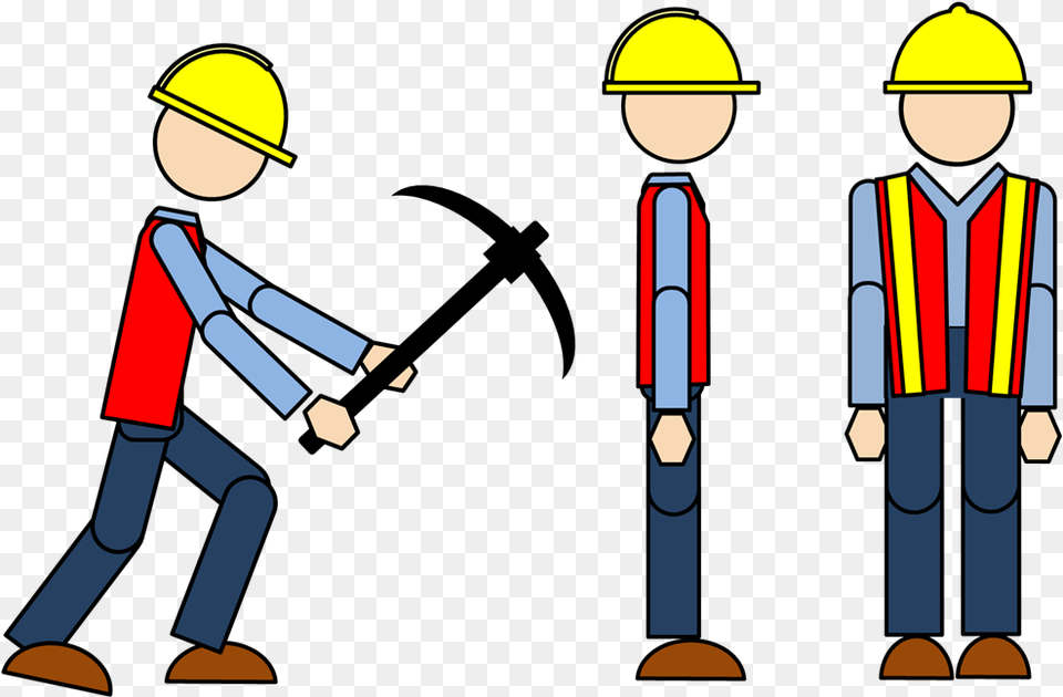 Hard Worker Clipart Cartoon Workers Clipart, Person, Helmet, Hardhat, Clothing Png Image