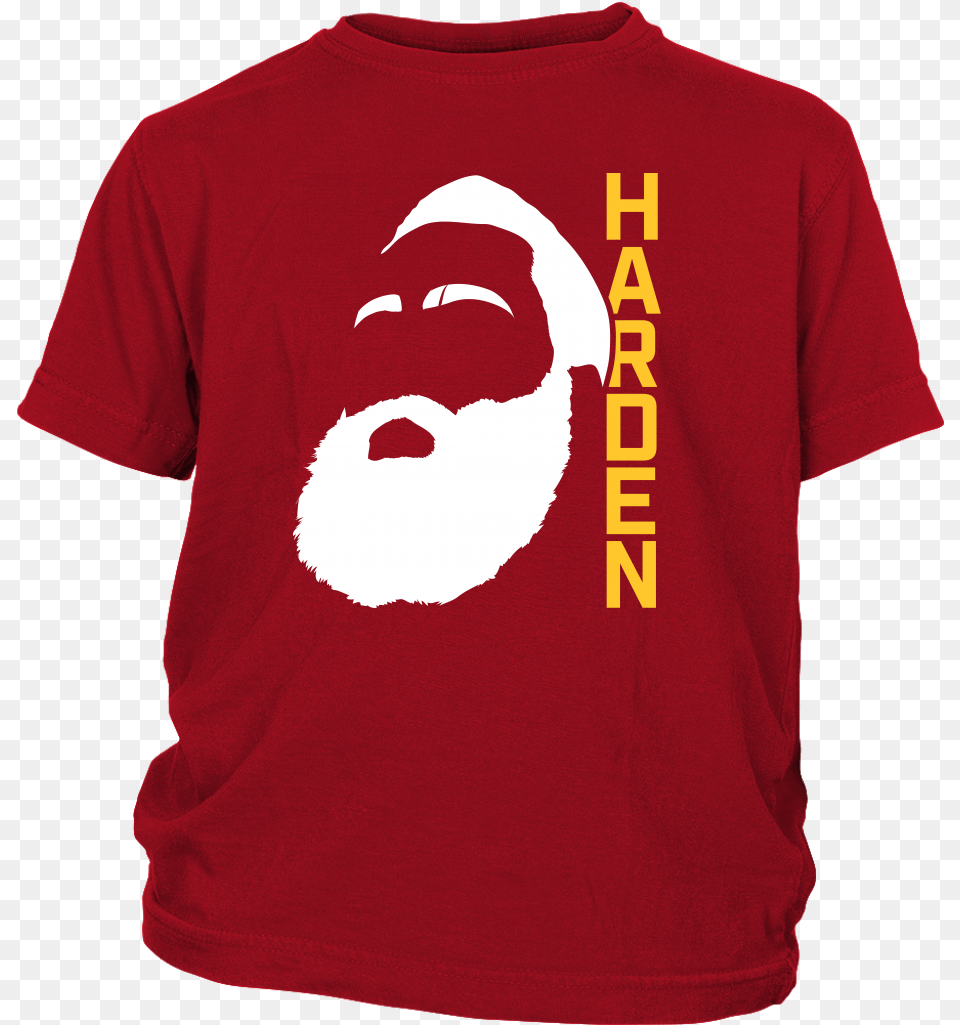 Harden Beard Outline Youth T Shirtdata Large School Nurse Heart Shirts, Clothing, T-shirt, Shirt, Face Free Png Download