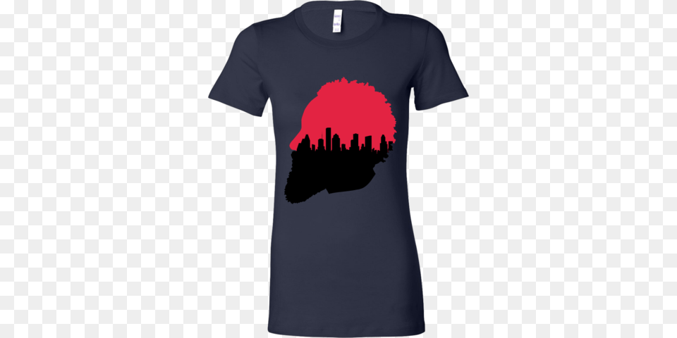 Harden Silhouette Houston Skyline Womens Shirt Tee Wise, Clothing, T-shirt, Body Part, Hand Free Png Download