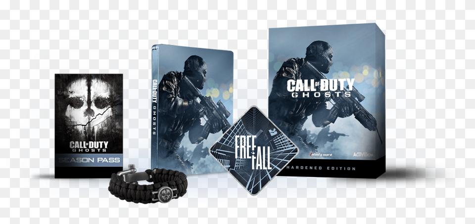 Hardened Edition For The Hardened Call Of Duty Player Call Of Duty Ghost Edition, Adult, Advertisement, Male, Man Free Transparent Png