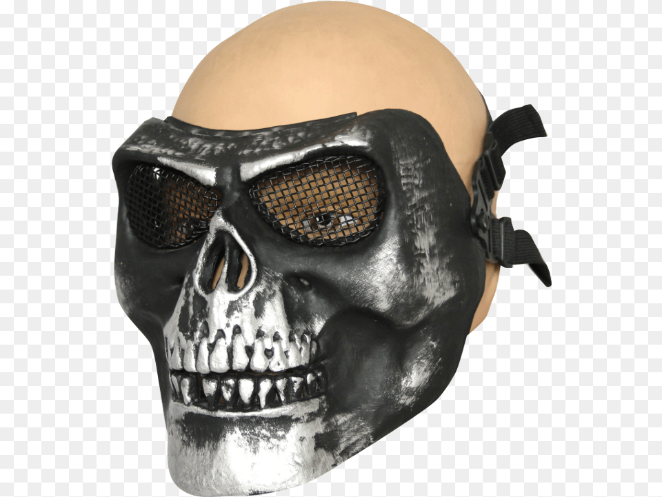 Hardshell Face Mask Skull Skull, Adult, Helmet, Male, Man Png Image
