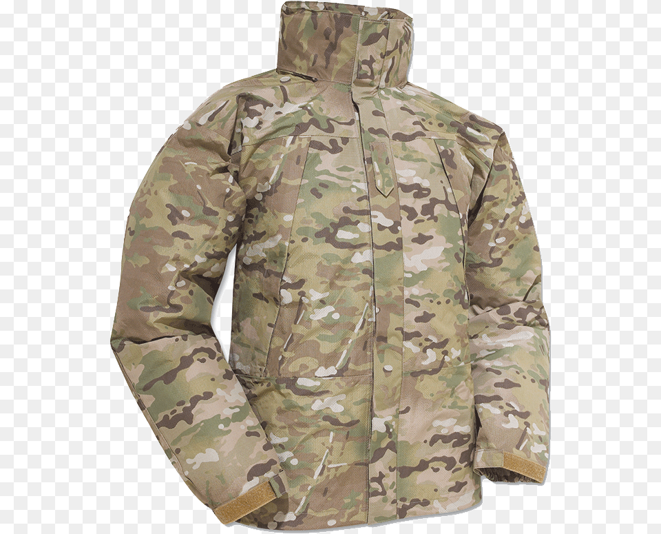 Hardshell With Gore Pyrad Fabric Technology Multicam Pattern, Clothing, Coat, Jacket, Military Free Png