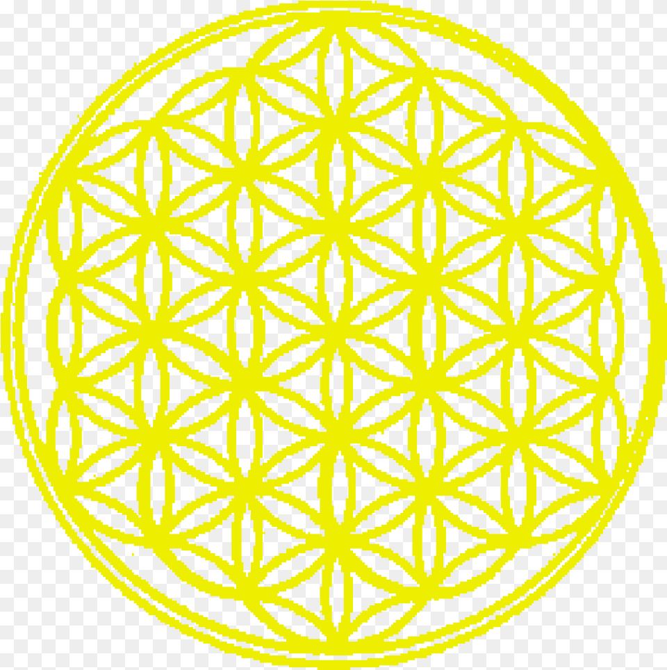 Hardwick Flower Of Life Yellow1 Flower Of Life Band, Pattern, Home Decor, Sphere, Ball Png Image