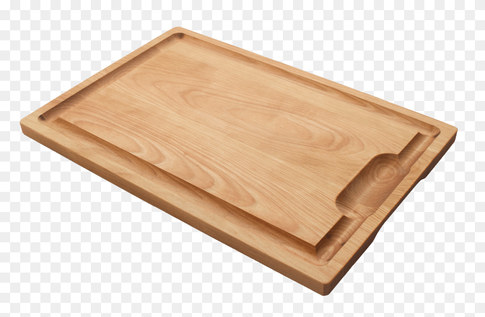 Hardwood Cutting Board With Juice Well Groove Png Image