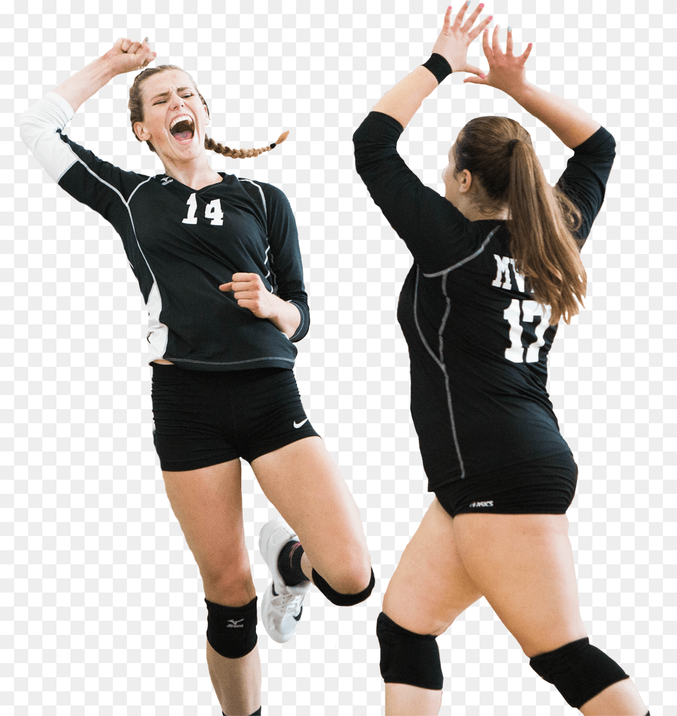 Hardwood Volleyball Players Wearing Gear From Favorite Sports, Person, People, Shorts, Adult Free Png
