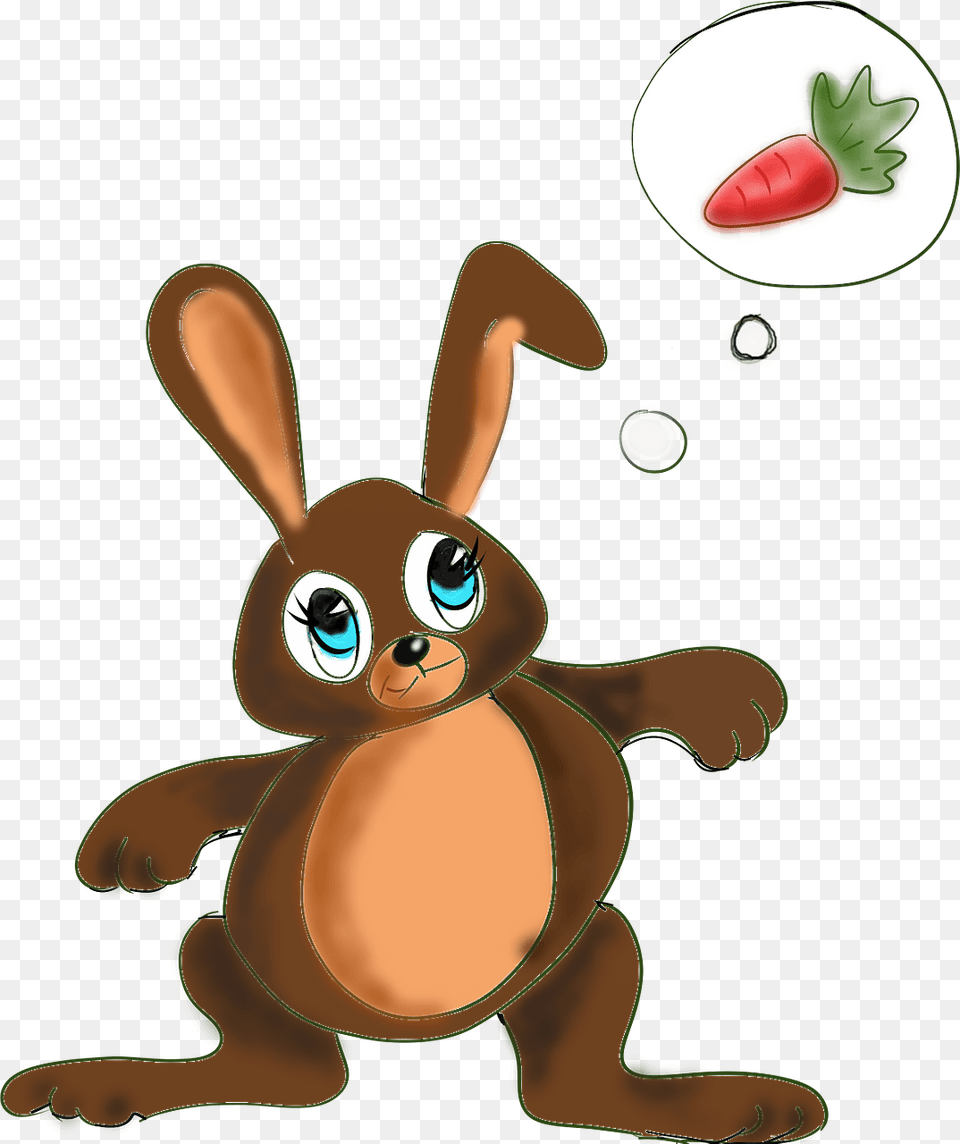 Hare Dreaming Of A Carrot Clipart, Animal, Mammal, Baby, Person Free Transparent Png