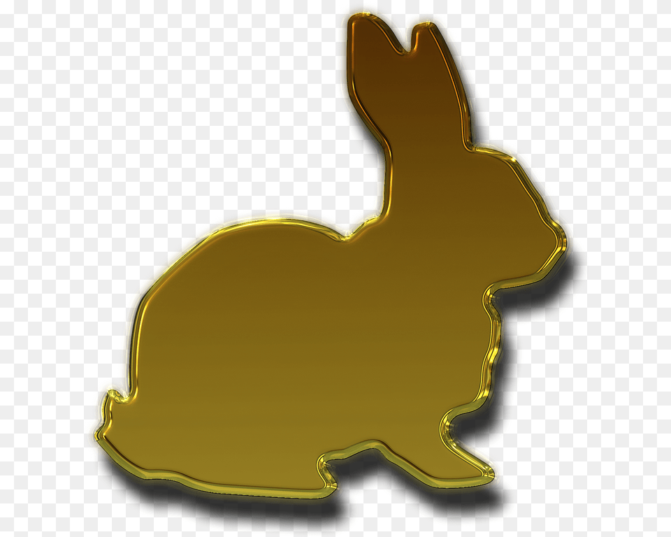 Hare Easter Bunny Gold Free Image On Pixabay Gold Rabbit Logo, Animal, Mammal, Smoke Pipe Png
