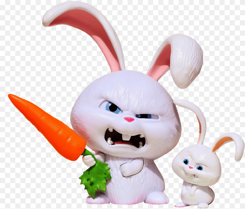 Hare Evil Snowball Film Character Pets Funny Secret Life Of Pets 2 Snowball, Figurine, Toy, Baby, Person Png