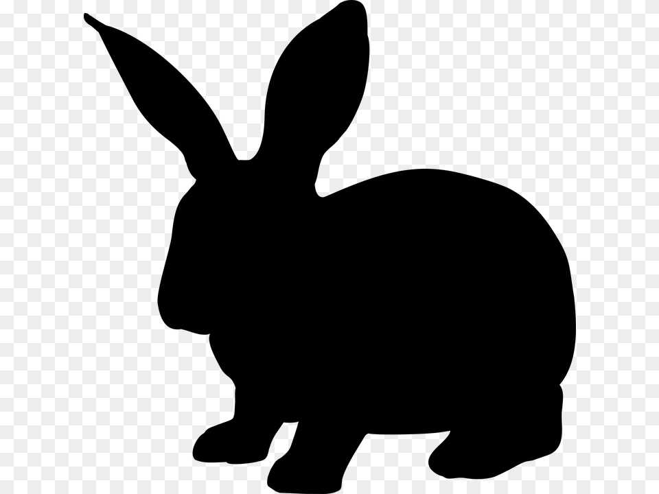 Hare Silhouette Clip Art Clipart Collection, Gray Free Transparent Png
