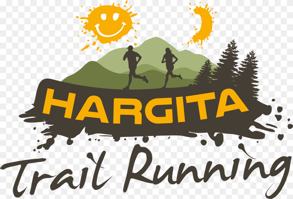 Hargita Trail Running, Person, Walking, Plant, Vegetation Free Png Download