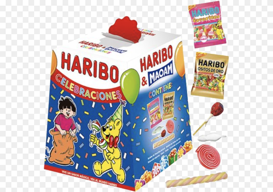 Haribo Celebrations Box 120 G Haribo Golosinas Ositos De Oro, Candy, Food, Sweets, Baby Png
