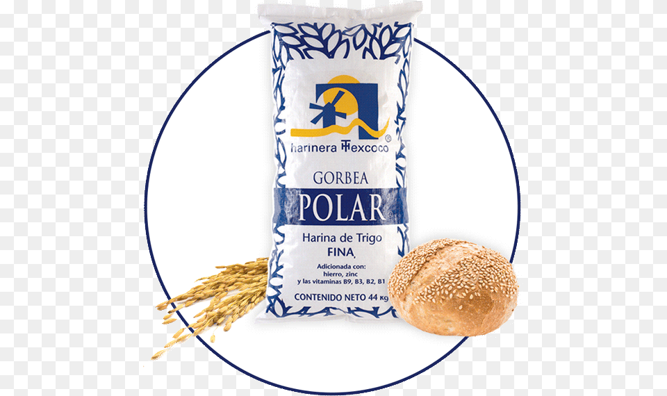 Harina De Trigo Polar Mexico, Bread, Food, Bun Free Png