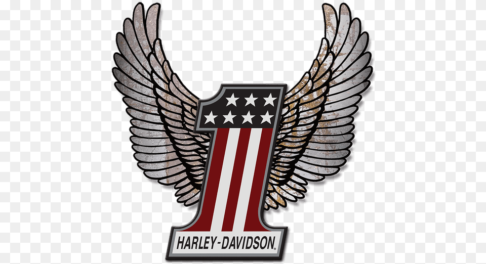 Harley Davidson 1 Tattoo, Emblem, Symbol, Logo, Badge Free Png Download