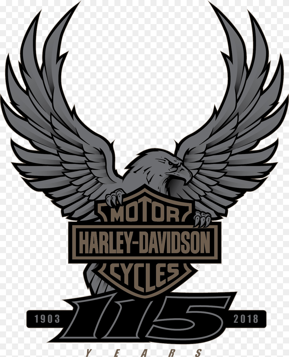 Harley Davidson 115th Anniversary Logo, Emblem, Symbol Free Png Download