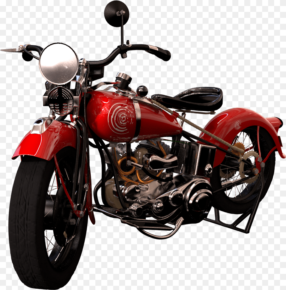 Harley Davidson, Machine, Motor, Motorcycle, Transportation Png Image