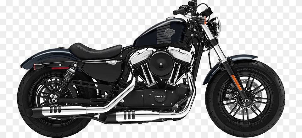 Harley Davidson 48 On Rent In Hyderabad Harley Davidson Forty Eight 2018 Black, Machine, Spoke, Motorcycle, Transportation Png Image