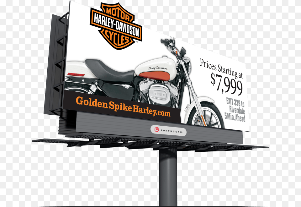 Harley Davidson Billboard, Advertisement, Motorcycle, Transportation, Vehicle Png