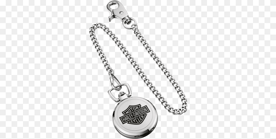 Harley Davidson Bulova Stainless Steel Harley Davidson Pocket Watch, Accessories, Jewelry, Necklace, Pendant Png