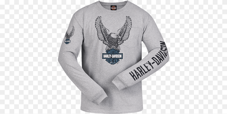 Harley Davidson Core Trademark Bar U0026 Shield Logo Clock 11 Motor Company, Clothing, Long Sleeve, Sleeve, Knitwear Free Transparent Png
