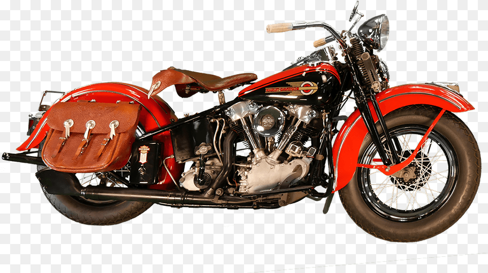 Harley Davidson El Knucklehead Vintage Harley Davidson, Machine, Motor, Motorcycle, Transportation Png Image