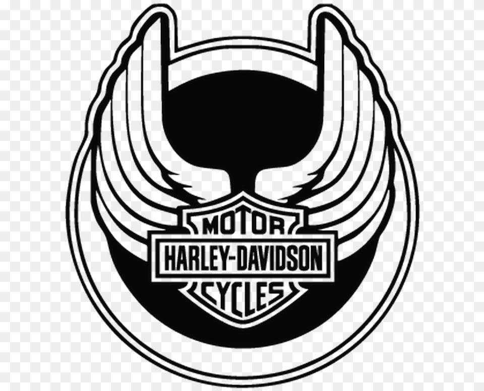 Harley Davidson Logo Black, Emblem, Symbol, Chandelier, Lamp Png Image